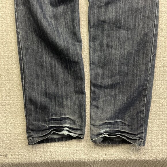 Vintage Karl Kani Jeans Patchwork Denim Baggy Hip Hop USA Men’s Read* - Picture 4 of 16